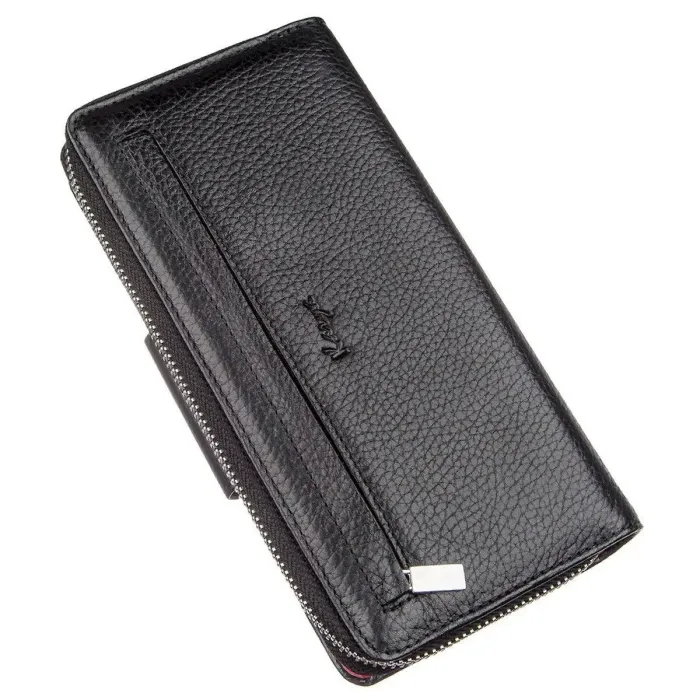 Гаманець великий шкіряний KARYA 17403 Чорний