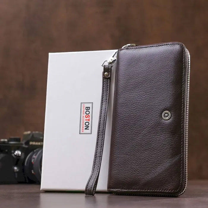 Чоловічий портмоне-клатч Boston 18803 Коричневий