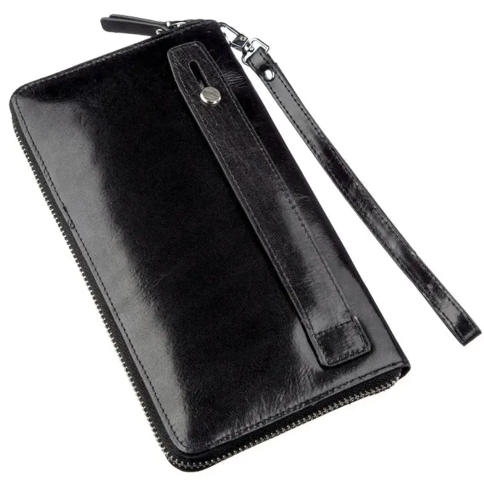 Місткий чоловічий портмоне-клатч Boston 18806 Чорний