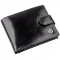 Якісний шкіряний гаманець для чоловіків Boston 18809 Чорний