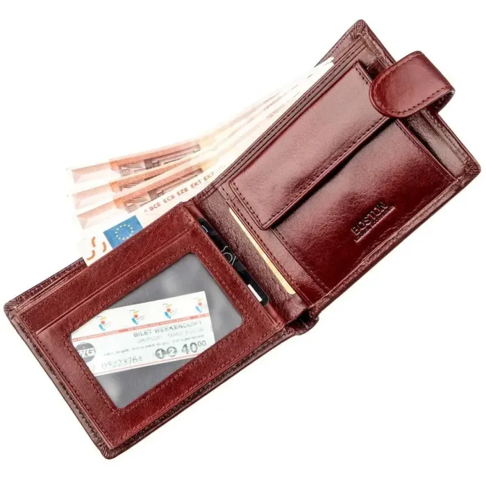 Компактний чоловічий гаманець Boston 18810 Коричневий