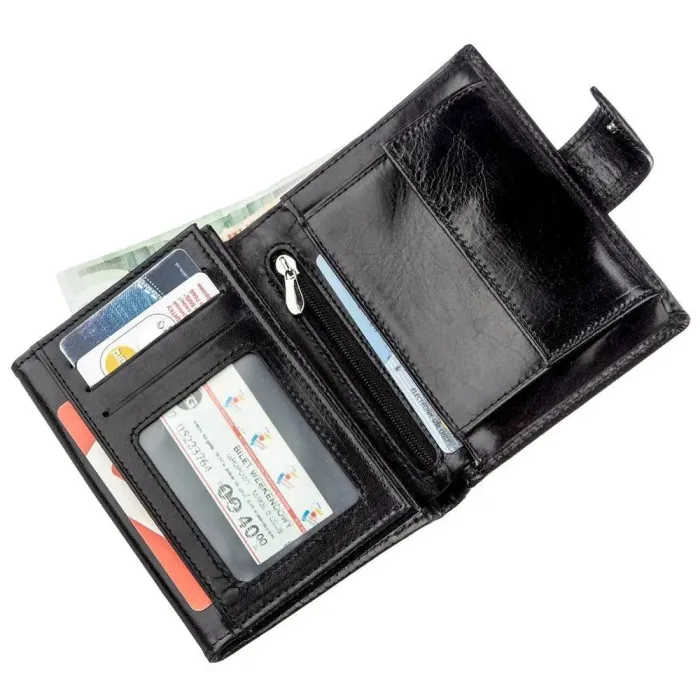 Класичний чоловічий гаманець Boston 18811 Чорний