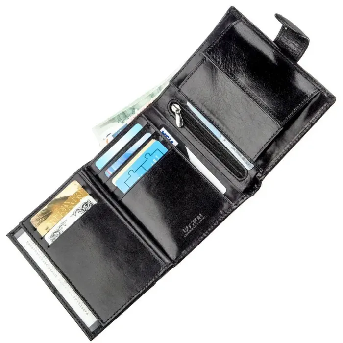 Класичний чоловічий гаманець Boston 18811 Чорний
