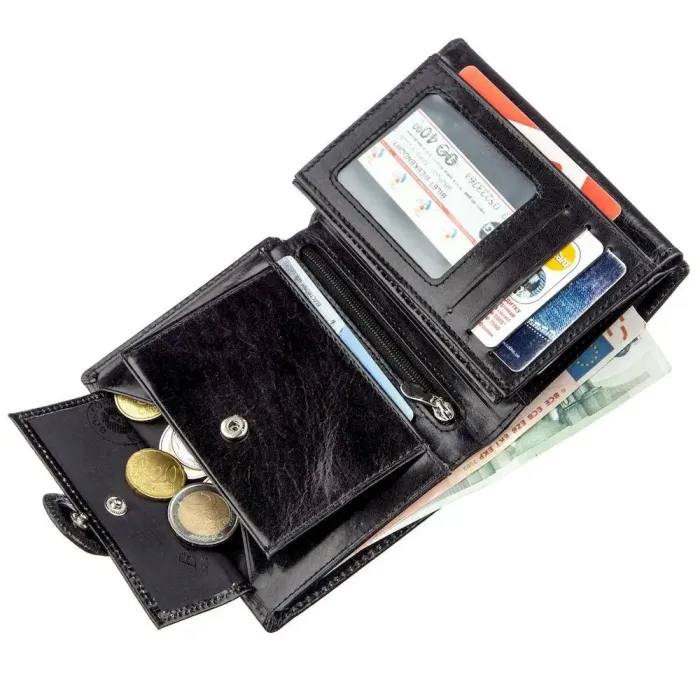 Класичний чоловічий гаманець Boston 18811 Чорний