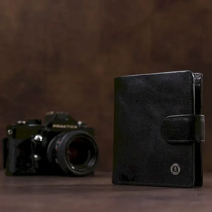 Практичный мужской кошелек Boston 18815 Черный