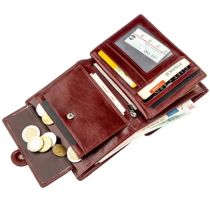 Практичний шкіряний чоловічий гаманець Boston 18818