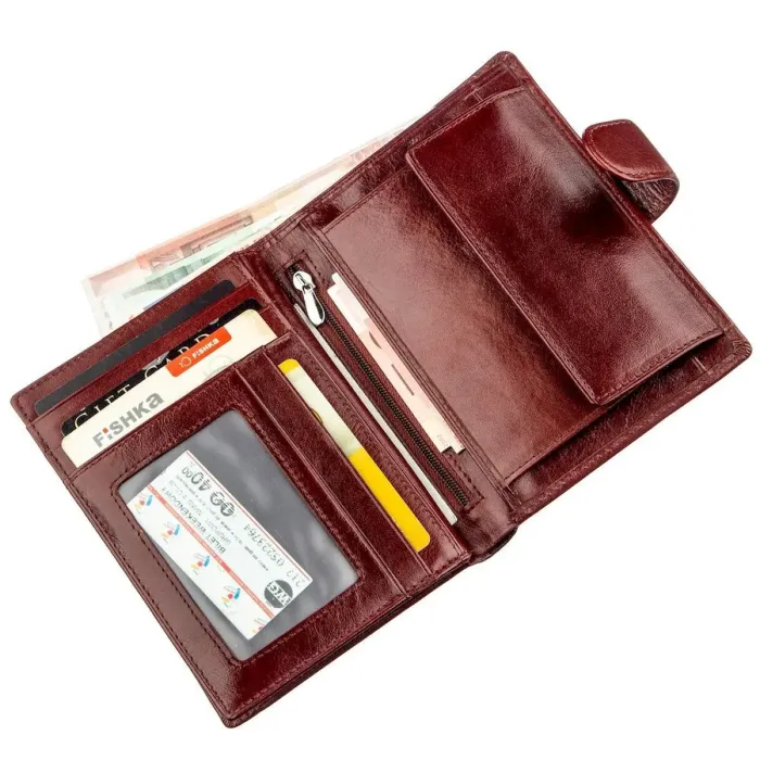 Практичний шкіряний чоловічий гаманець Boston 18818