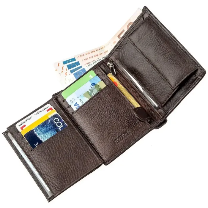 Сучасне чоловіче портмоне Boston 18825 Коричневий