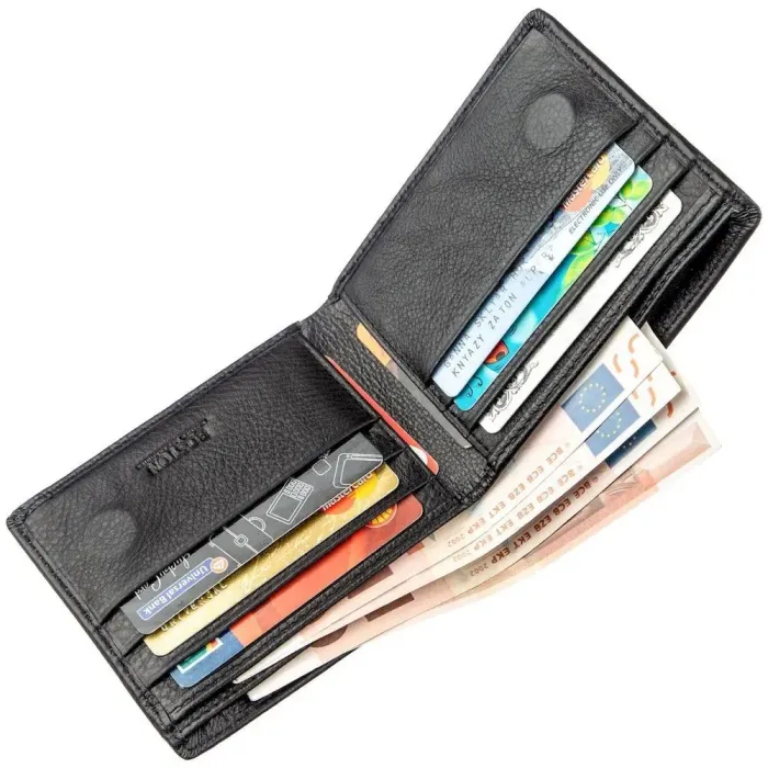 Компактний чоловічий гаманець Boston 18830 Чорний