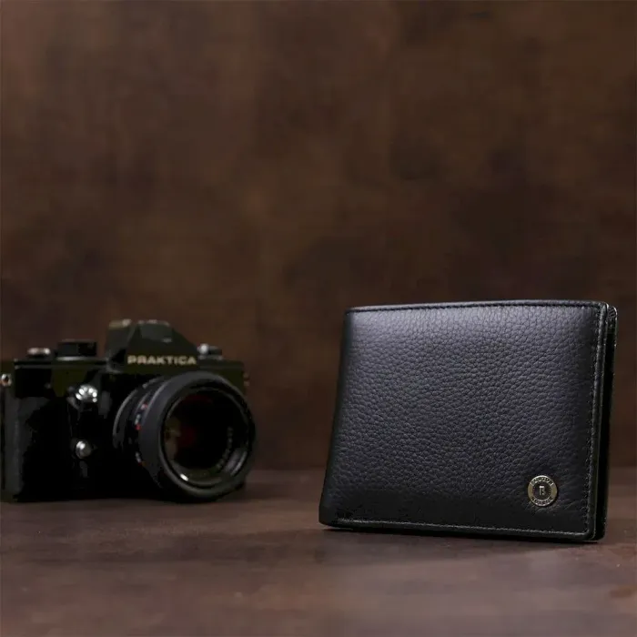 Компактний чоловічий гаманець Boston 18830 Чорний