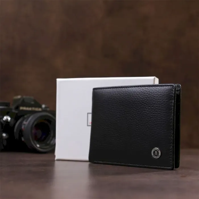 Компактний чоловічий гаманець Boston 18830 Чорний