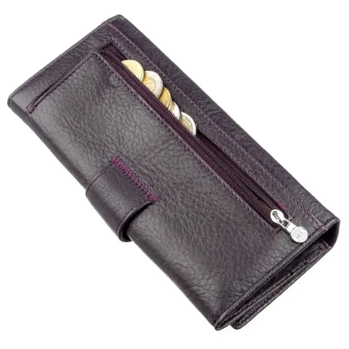 Красивий жіночий гаманець Boston 18846 Фіолетово-сірий
