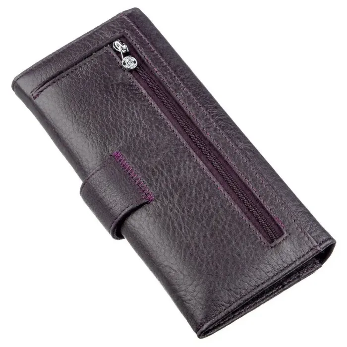 Красивий жіночий гаманець Boston 18846 Фіолетово-сірий