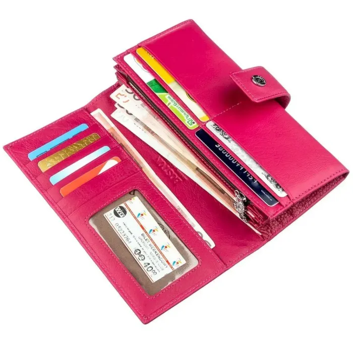 Яскравий та практичний жіночий гаманець Boston 18847 Рожевий