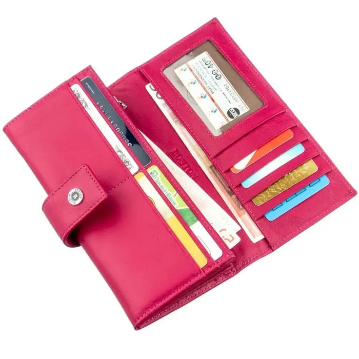 Яскравий та практичний жіночий гаманець Boston 18847 Рожевий