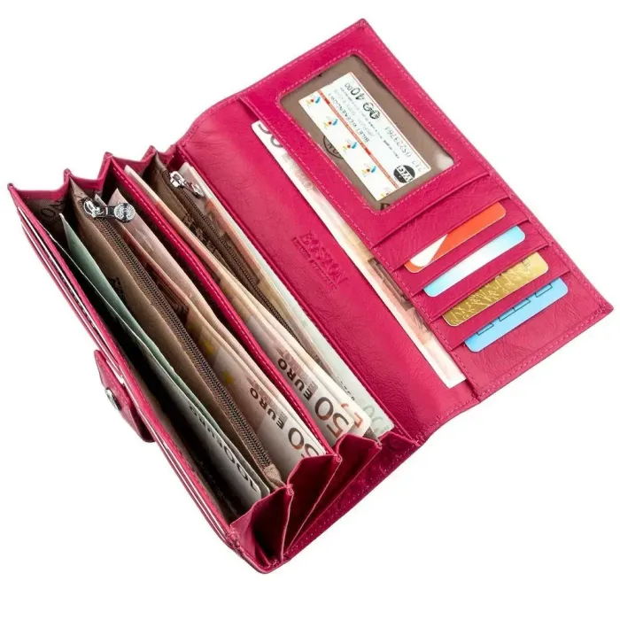 Яскравий та практичний жіночий гаманець Boston 18847 Рожевий