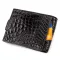 Гаманець CROCODILE LEATHER 18207 із натуральної шкіри крокодила Чорний
