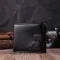 Гаманець для чоловіків зручного розміру із натуральної шкіри ST Leather 22461 Чорний