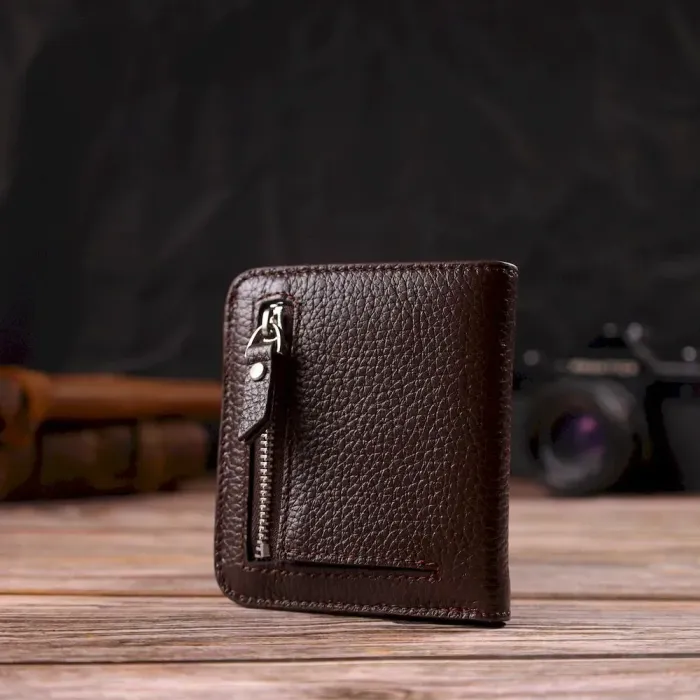 Гаманець для жінок невеликого розміру з натуральної шкіри CANPELLINI 21798 Коричневий