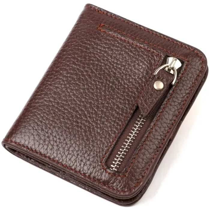 Гаманець для жінок невеликого розміру з натуральної шкіри CANPELLINI 21798 Коричневий