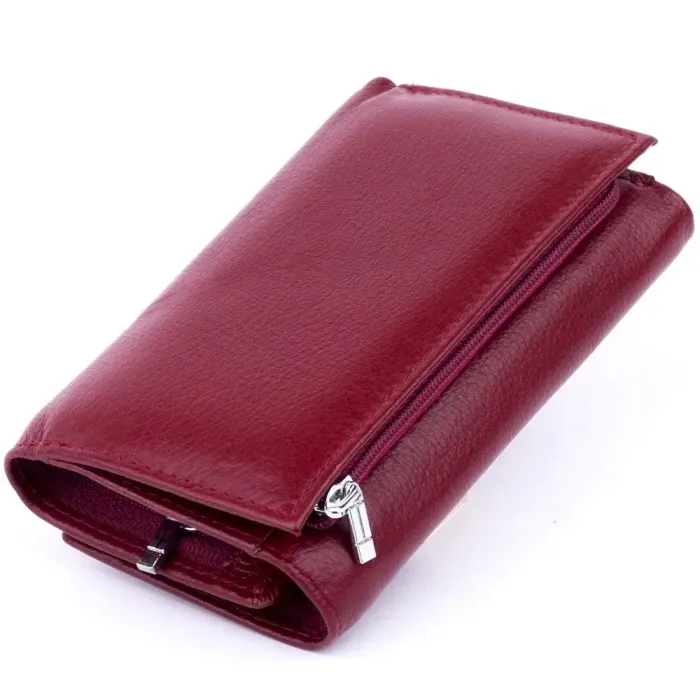 Гаманець горизонтальний з монетником жіночий ST Leather 19363 Бордовий