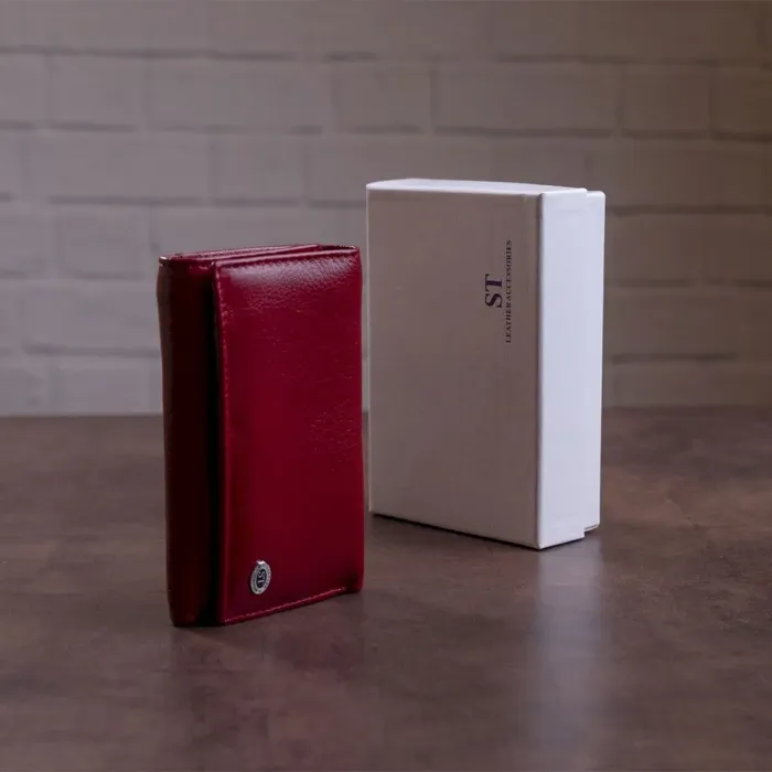 Гаманець горизонтальний з монетником жіночий ST Leather 19363 Бордовий