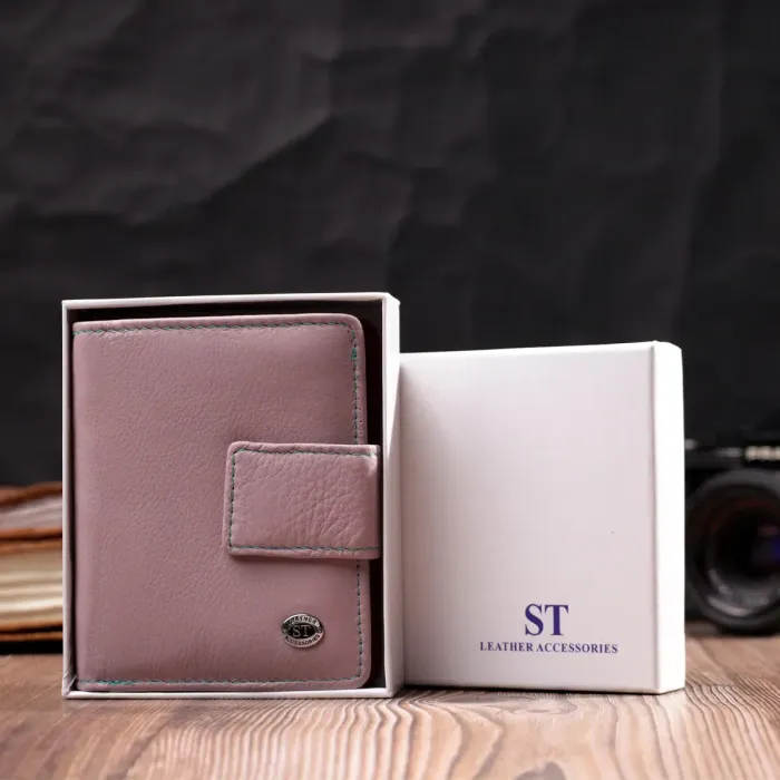 Гаманець з натуральної шкіри для жінок вертикального формату ST Leather 19439