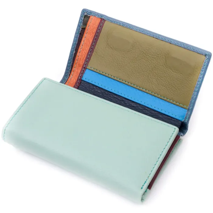 Гаманець з натуральної шкіри в три додавання для жінок ST Leather 19443 Різнокольоровий