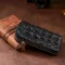 Гаманець-клатч CROCODILE LEATHER 18012 із натуральної шкіри крокодила Чорний