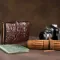 Кошелек-клатч из натуральной кожи крокодила CROCODILE LEATHER 18017 Коричневый