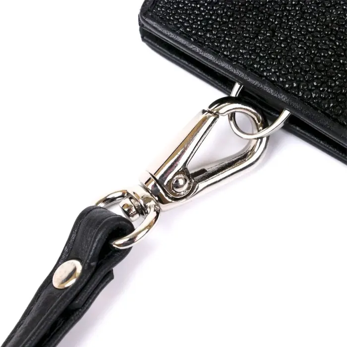 Гаманець клатч STINGRAY LEATHER 18105 із натуральної шкіри морського ската Чорний