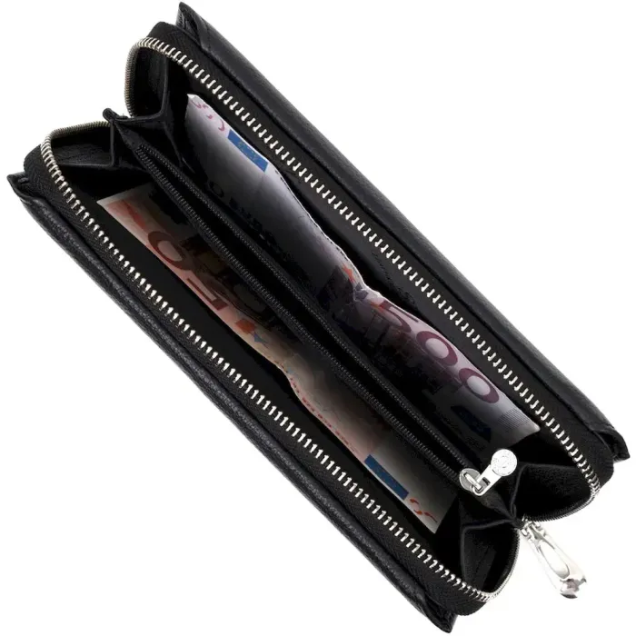 Гаманець-клатч унісекс із натуральної шкіри ST Leather 19432 Чорний