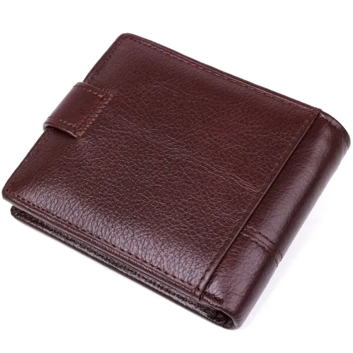 Гаманець чоловічий шкіряний флотар TAILIAN 18981 Коричневий