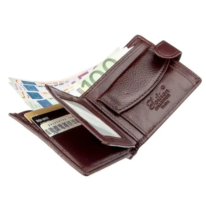 Гаманець чоловічий шкіряний флотар TAILIAN 18981 Коричневий