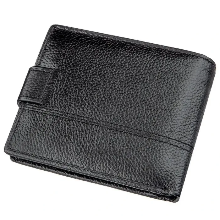 Гаманець чоловічий шкіряний флотар TAILIAN 18983 Чорний