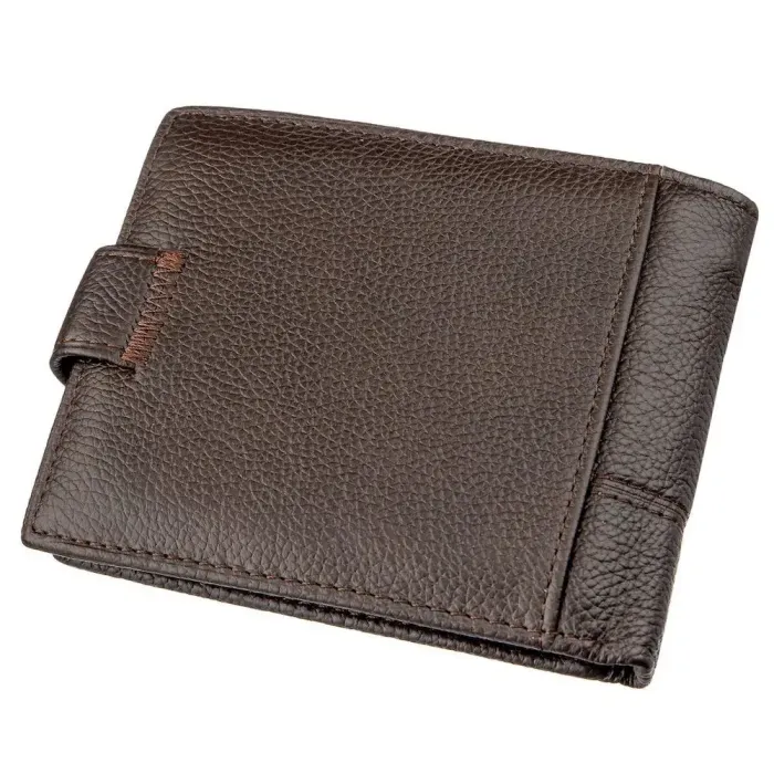 Гаманець чоловічий шкіряний флотар TAILIAN 18986 Коричневий