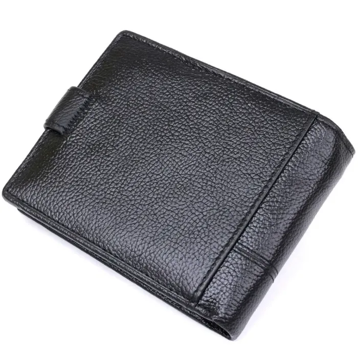 Гаманець чоловічий шкіряний флотар TAILIAN 18994 Чорний