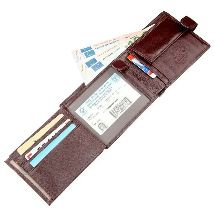 Гаманець чоловічий шкіряний флотар TAILIAN 18995 Коричневий