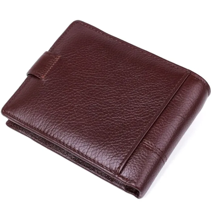 Гаманець чоловічий шкіряний флотар TAILIAN 18995 Коричневий