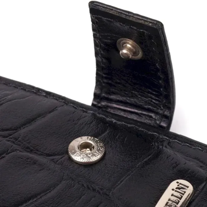 Гаманець чоловічий із натуральної фактурної шкіри CANPELLINI 21511 Чорний