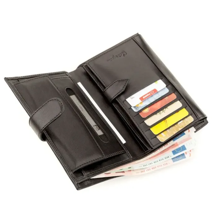 Гаманець чоловічий KARYA 17231 шкіряний Чорний