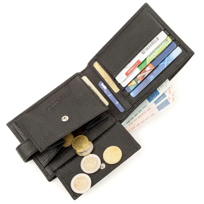 Гаманець чоловічий KARYA 17244 шкіряний Чорний