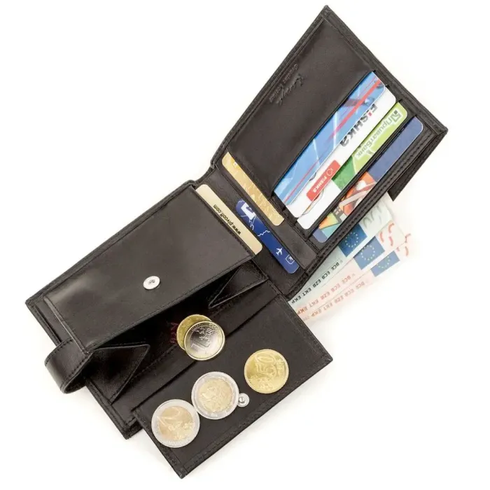 Гаманець чоловічий KARYA 17245 шкіряний Чорний