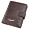 Гаманець чоловічий шкіряний із вбудованою обкладинкою для паспорта TAILIAN 18993 Темно-коричневий