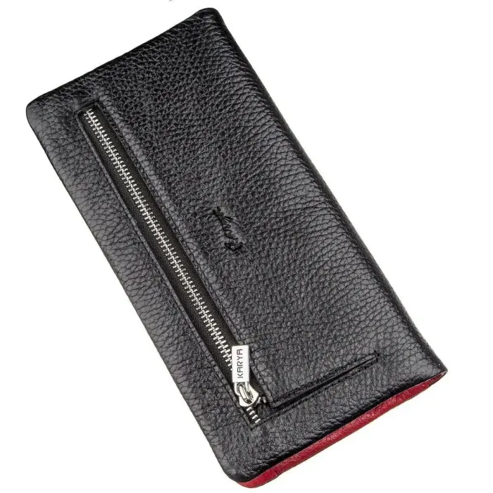Гаманець жіночий шкіряний KARYA 17398 Чорний