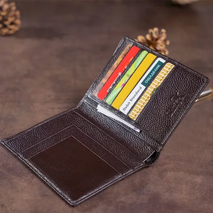 Кошелек SHVIGEL 13832 кожаный с отделениями для паспортов Коричневый