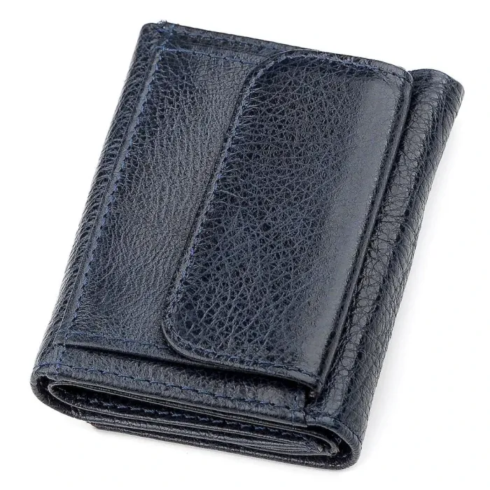 Гаманець ST Leather 18322 (ST440) невеликий Шкіряний Синій