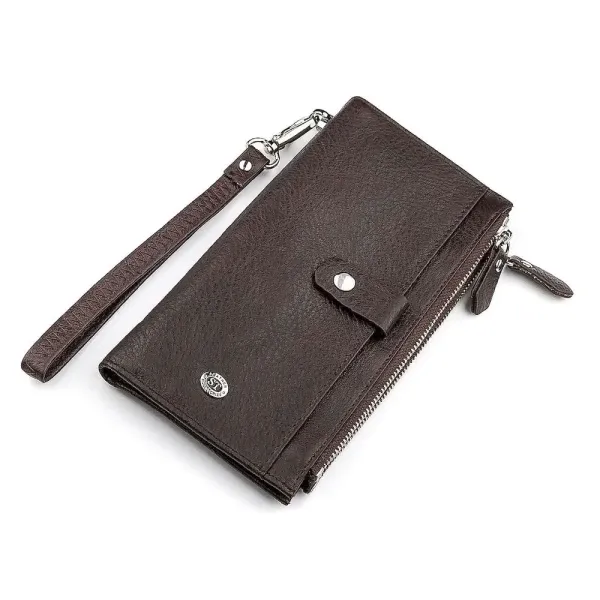 Гаманець ST Leather 18382 (ST420) із натуральної шкіри Коричневий