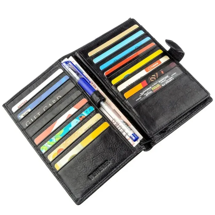 Гаманець-візитниця для чоловіків ST Leather 18831 Чорний