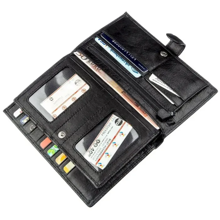 Гаманець-візитниця для чоловіків ST Leather 18831 Чорний